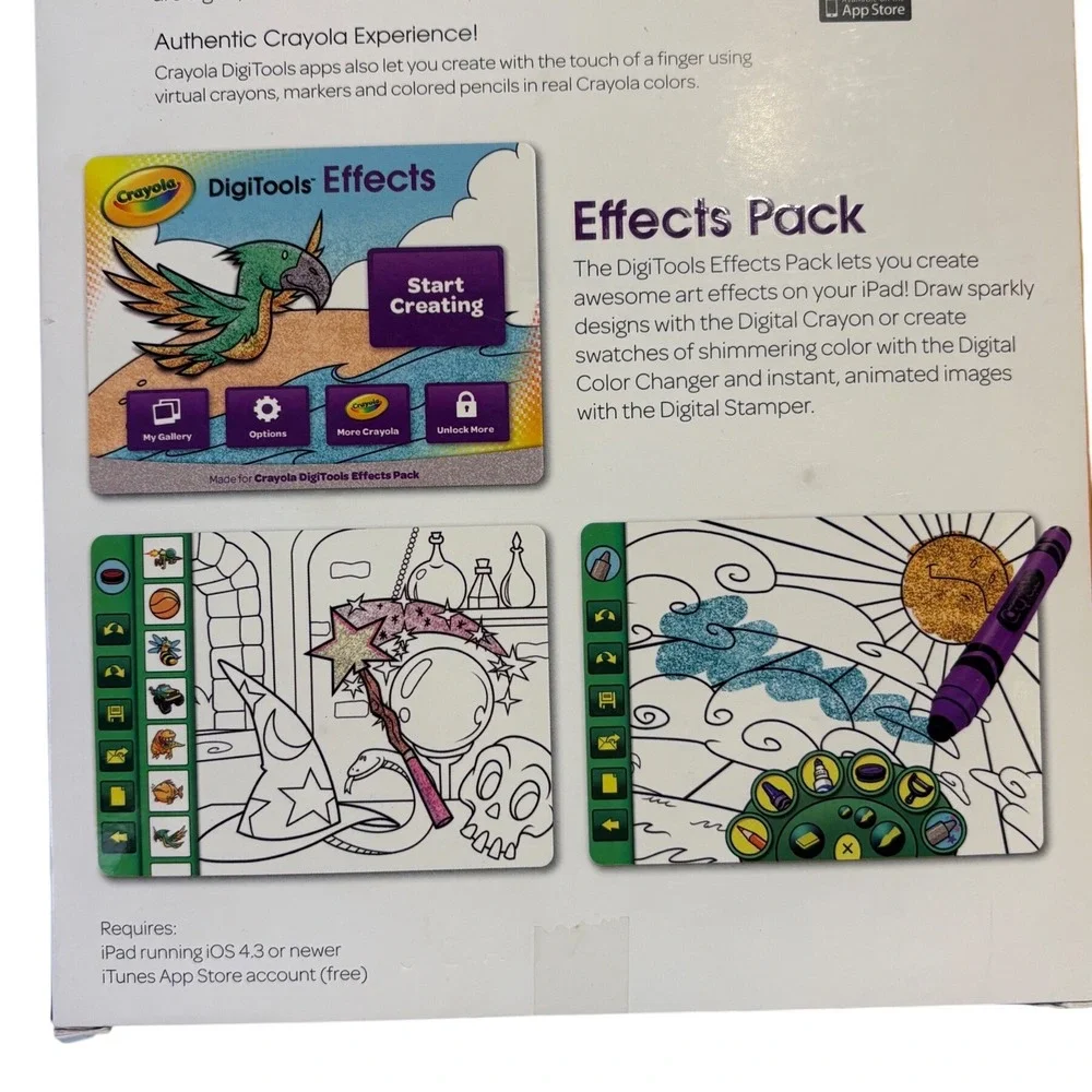 Crayola DigiTools Effects Pack iPad Digital Art Kit Purple 95-1012 New